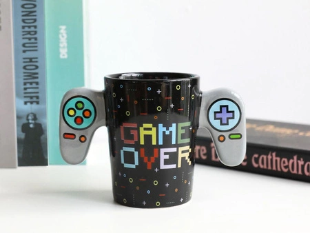 Kubek ceramiczny z dwoma uchwytami Game over