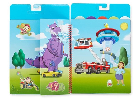 Naklejki wielorazowe Psi Patrol Restickable Stickers Flip-Flap Pad – Ultimate Rescue Melissa & Doug 33255
