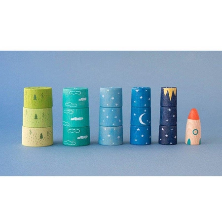 Gra zręcznościowa | Drewniana układanka UP TO THE STARS! | Londji®