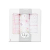 Lulujo Kocyk Muślinowy Pink Floral 3 szt