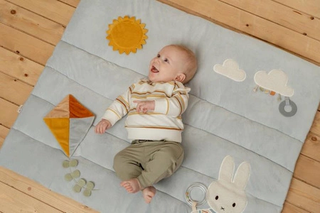 Little Dutch Miffy Mata edukacyjna Vintage Sunny Stripes NIJN868
