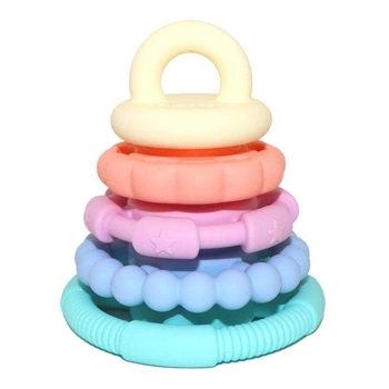 Silikonowy gryzak Mała Wieża, pastelowy, Jellystone Designs