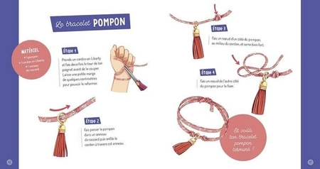 Auzou Zestaw DIY Biżuteria z tasiemek w kwiaty 16198