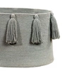 Lorena Canals Kosz dekoracyjny Tassels Light Grey