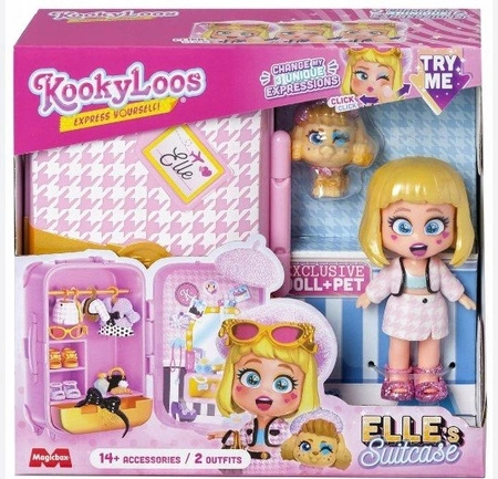 Kookyloos walizka Elle figurka+zwierzak magic box