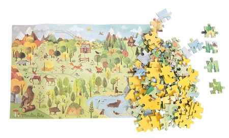 Puzzle kartonowe ODKRYWCA-LASU 96 elem.712410