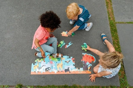 Scratch Puzzle podłogowe SAFARI 36 szt.