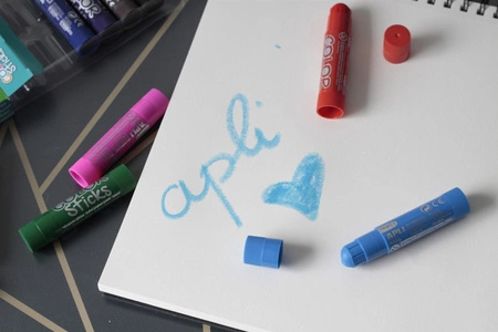 Farby w kredce XXL Apli Kids - 6 kolorów