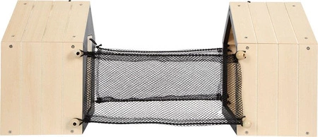 Drewniany domek królika z wybiegiem i akcesoriami 12399 Small Foot, maskotki dla dzieci