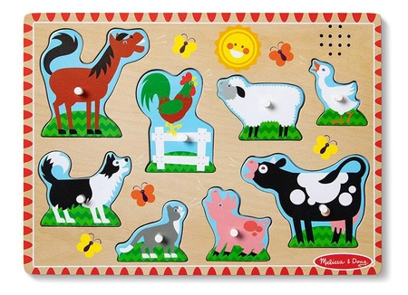 Zwierzęta z farmy 50204 Melissa & Doug, układanki dla dzieci
