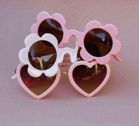 Okulary przeciwsłoneczne Elle Porte Classic - Heart Peach 3-12 lat