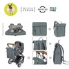 Lassig Green Label Plecak dla mam z akcesoriami Rolltop Up Backpack anthracite