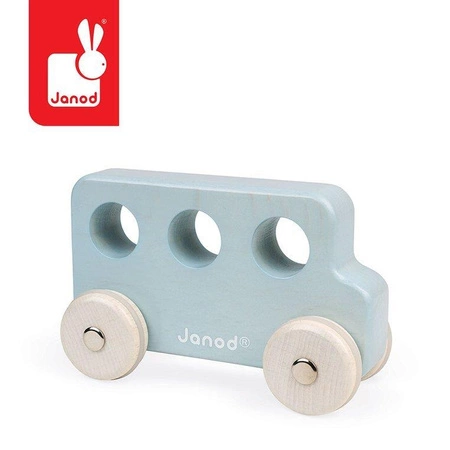 Drewniane pojazdy Sweet Cocoon, opakowanie zbiorcze 8 sztuk (3 modele: 3+3+2), Janod