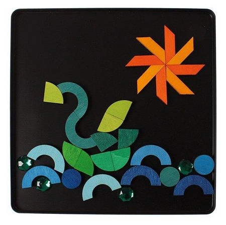 Układanka magnetyczna Kształty Geometryczne i Klejnoty, 6+, Grimm's