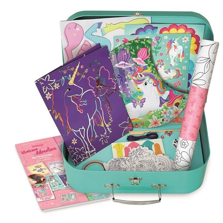 Box Candiy, zestaw kreatywny XL Walizka Jednorożce