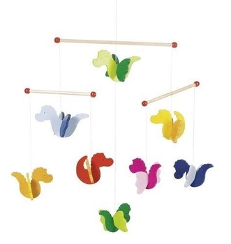 Drewniana karuzela do zawieszenia 3D, smoki