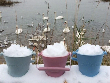 Składane wiaderko do wody i piasku Scrunch Bucket - Pastelowy Żółty