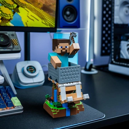 Minecraft stojak na telefon - kontroler (wysokość: 20 cm) - Steve