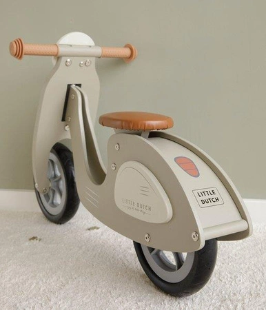 Little Dutch Skuter drewniany Oliwkowy FSC LD8003