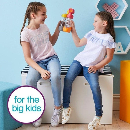 Butelka tritanowa ze słomką 450 ml, Blue Slate, b.box