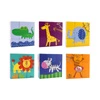 Puzzle Klocki Drewniane Kwadratowe Dzikie Zwierzęta Classic World