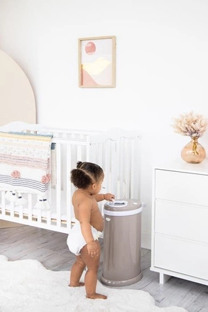 Ubbi Stalowy Kosz na Pieluchy Taupe