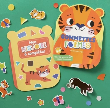 Auzou Moje pierwsze naklejki kształty Sympatyczny tygrysek 503235