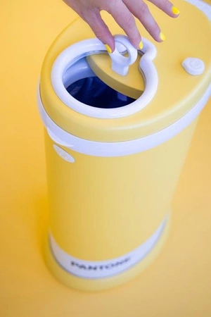 Ubbi Stalowy Kosz na Pieluchy Pantone Yellow