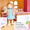 Drewniane meble do domku dla lalek - sypialnia, Tender Leaf Toys