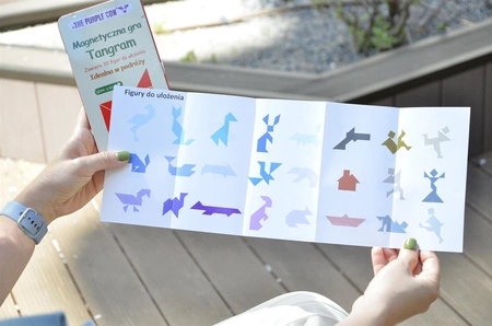 Gra magnetyczna The Purple Cow - Tangram