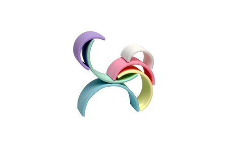 DENA Silikonowa Tęcza Pastel - 6 elementów