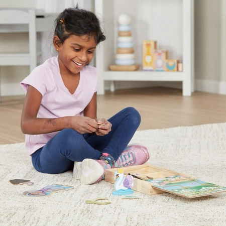 Drewniana układanka magnetyczna ubrania Wróżka i Baletnica 40322-Melissa & Doug, układanki dla dzieci