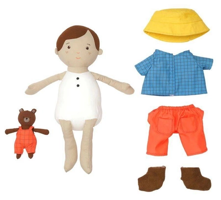 Lalka Alex i jego mały miś Playdate Friends 160690-Manhattan Toy, pluszaki dla dzieci