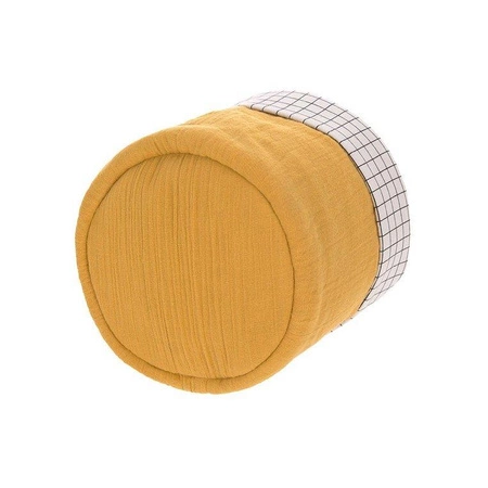 Lassig Muślinowe kosze do przechowywania 3 sztuki Cozy Home musztardowe