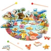 TOOKY TOY Gra Zręcznościowa Łowienie Rybek Wędkowanie Puzzle 2w1