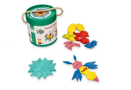 Układanka mozaika w wiaderku