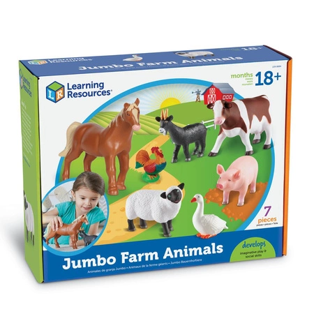 Duże Figurki, Zwierzęta na farmie, Zestaw 7 szt.