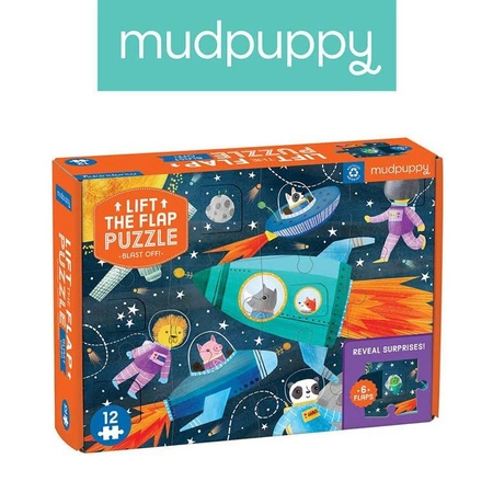 Mudpuppy Puzzle z okienkami Kosmos 12 elementów 2+