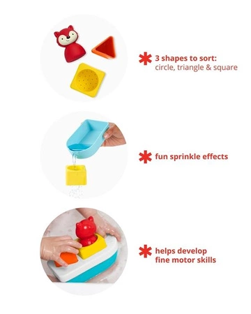 Skip Hop Zabawka Kąpielowa Sorter Łódka ZOO