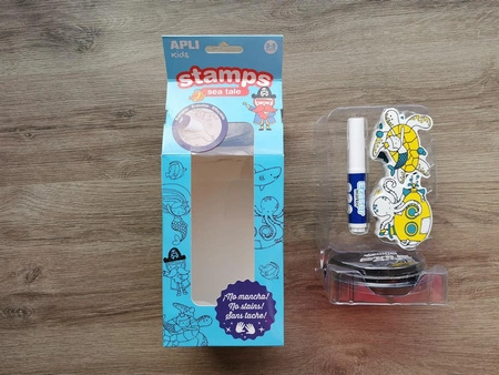 Stempelki z markerem Apli Kids - Ocean 3+