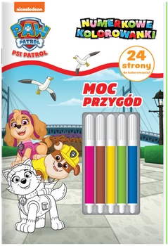 Moc przygód. Psi Patrol. Numerkowe kolorowanki