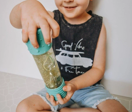 Butelka sensoryczna DIY, turkusowa, Jellystone Designs