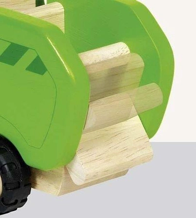 Drewniana śmieciarka, goki