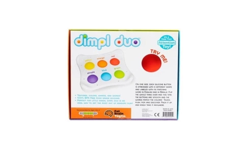Fat Brain Toy Zabawka Dimpl Duo-Kolorowe Bąbelki