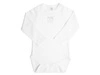 Body bambusowe z długim rękawem Białe 12-18m BAMBOOM