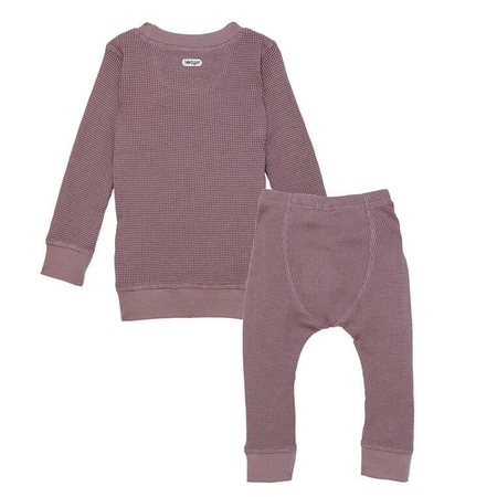 Lodger dwuczęściowa piżamka bawełniana wrzosowa Ciumbelle Rose r. 74