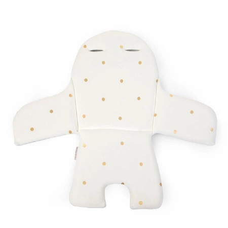 Childhome Dwustronny ochraniacz do krzesełka Evolu 2 Jersey Grey/Gold Dots