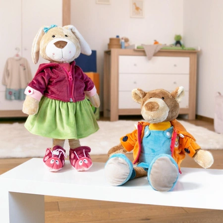 Pluszowa zabawka edukacyjna Króliczek lalka do nauki przebierania sigikid
