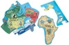 Puzzle podłogowe Mapa Świata 33szt.