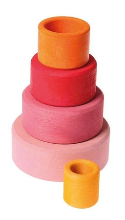 Miski, 5 szt., różowe, 1+, Grimm's